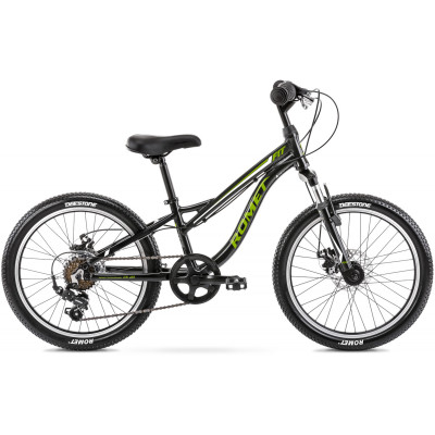 Detský bicykel Romet Rambler 20" FIT čierno zelený